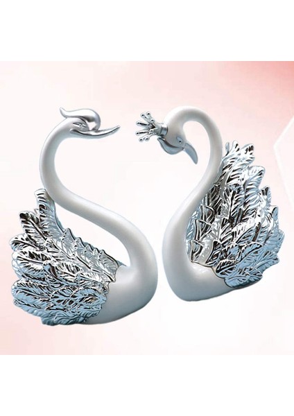 2 Parça Kuğu Süsleri Figürler, Kuğu Pasta Süslemesi, Araba Figürleri Dekorasyonu, Ev Düğün B (Yurt Dışından) indirimleri