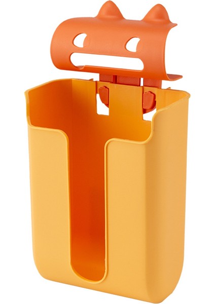 Basit Deliksiz Duvara Monte Karikatür Çöp Torbası Saklama Kutusu Mutfak Çöp Torbası Saklama Kutusu Alışveriş Çantası Saklama Kutusu B (Yurt Dışından) modelleri