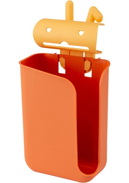 Basit Deliksiz Duvara Monte Karikatür Çöp Torbası Saklama Kutusu Mutfak Çöp Torbası Saklama Kutusu Alışveriş Çantası Saklama Kutusu B (Yurt Dışından) fırsatları