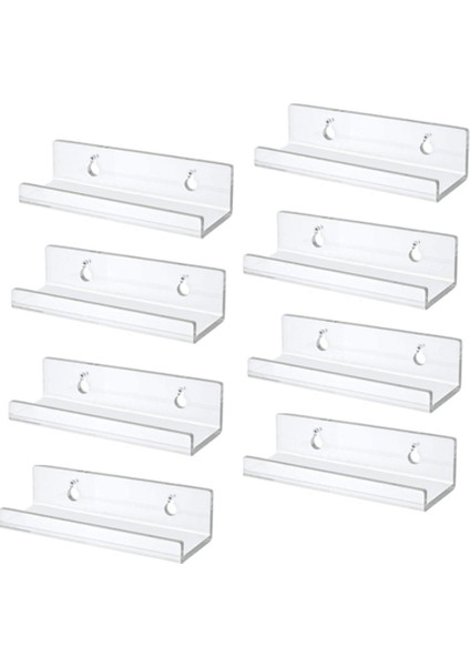 Şeffaf Vinil Kayıt Rafı Duvara Montaj 8 Paket, Akrilik Albüm Kayıt Tutucu Ekran, Vinil Kayıt Raf Standı (Yurt Dışından)