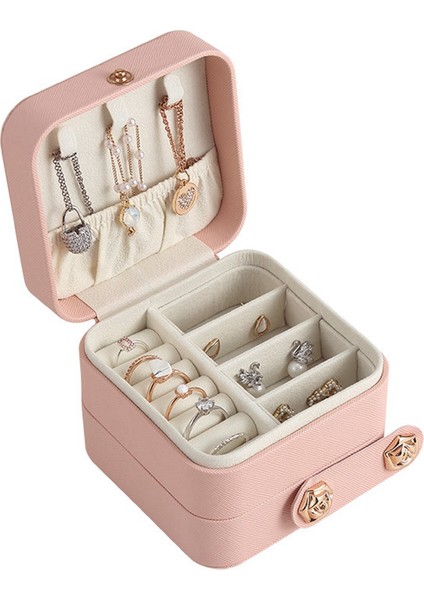 3 Katmanlı Takı Organizatör, Kolye Yüzük Küpe Için Taşınabilir Bölme Takı Saklama Kutusu (Yurt Dışından) indirimleri