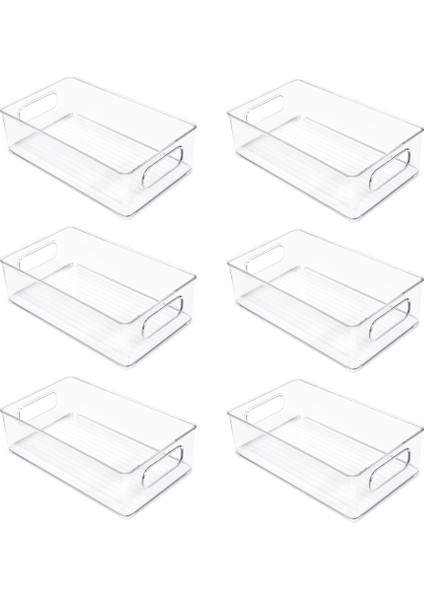 Istiflenebilir Buzdolabı Organizatör 6'lı Set, Mutfak Organizatör Çekmece Mutfak Depolama ve Organizatör Buzdolabı Organizatör (Yurt Dışından)