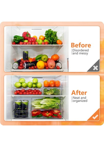 Istiflenebilir Buzdolabı Organizatör 6'lı Set, Mutfak Organizatör Çekmece Mutfak Depolama ve Organizatör Buzdolabı Organizatör (Yurt Dışından) modelleri
