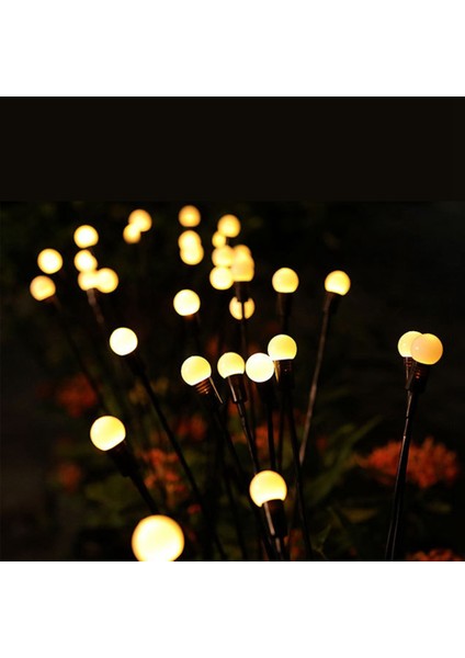 2 Paket 12 LED Güneş Işıkları Açık Hava Su Geçirmez Yeni Yükseltilmiş Ateşböceği Yolu Işıkları Dış Bahçe Için Rüzgarla Sallanıyor (Yurt Dışından)