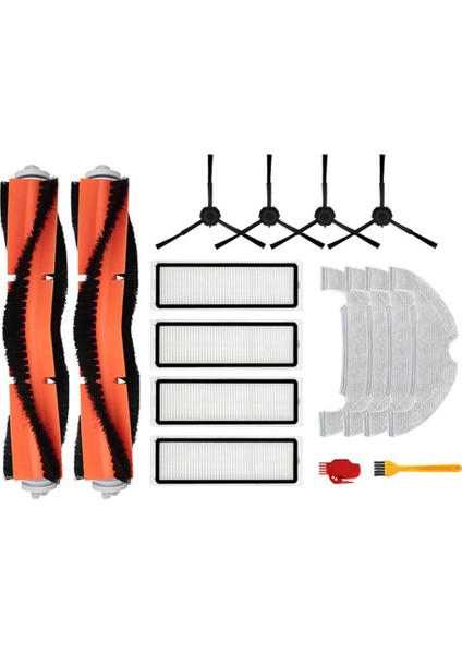 Mi Robot Vakum Paspas 2 Ultra STYTJ05ZHM Hepa Filtre Elektrikli Süpürge Aksesuarları Paspas Bezi Ana Yan Fırça (Yurt Dışından)