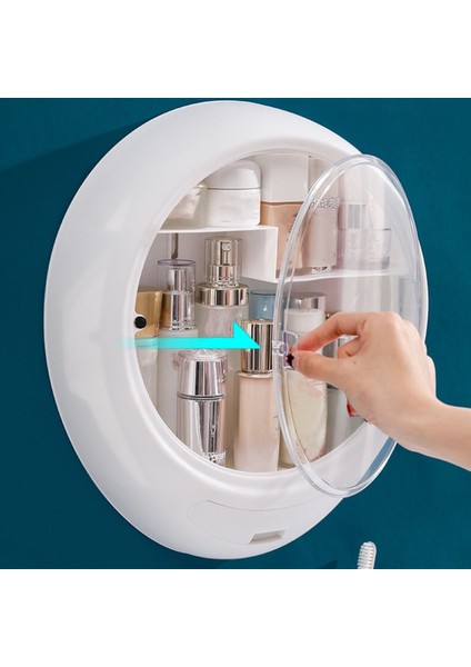Duvara Monte Makyaj Organizatör, Şeffaf Kozmetik Depolama Organizatör Kutusu Makyaj Malzemesi Teşhiri Kutusu Cilt Bakımı Vitrin A (Yurt Dışından) modelleri