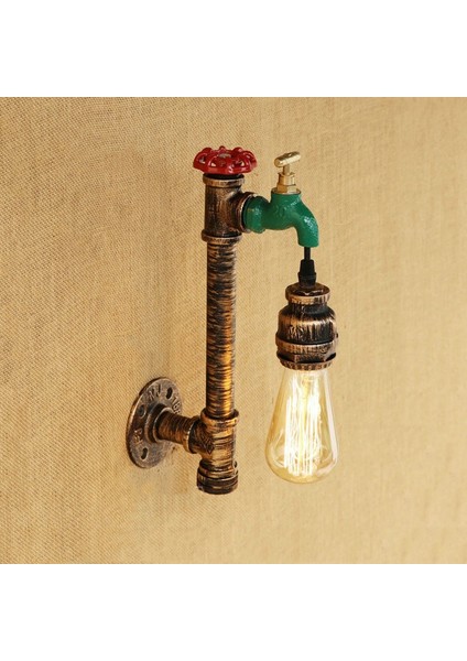 E27 Duvar Aplik Retro Loft Vintage Steampunk Boru Duvar Lambası Cafe Bar Kulübü Başucu Koridor Koridor Restoran Duvar Lambası (Yurt Dışından) fiyatları