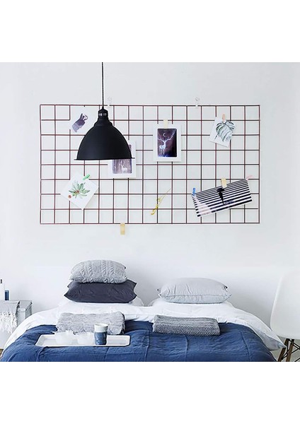 2 Paket Izgara Duvar Panelleri Metal Tel Fotoğraf Rafı Resim Asmak Için Çok Fonksiyonlu Ekran Organizatör, Dıy, Dekorasyon (Siyah, Işıklı) (Yurt Dışından) fırsatları