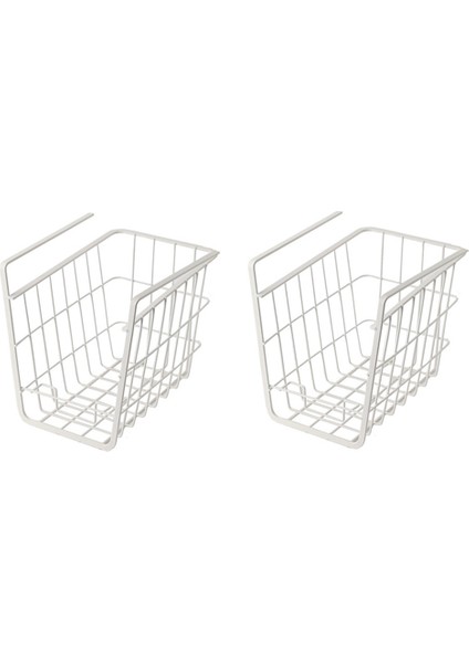 2 Adet Dolap Depolama Rafı Asılı Sepet Fıçı Tahtası Altında Mutfak Dolabı Raf Ofis Masası Depolama Sepeti (Yurt Dışından)