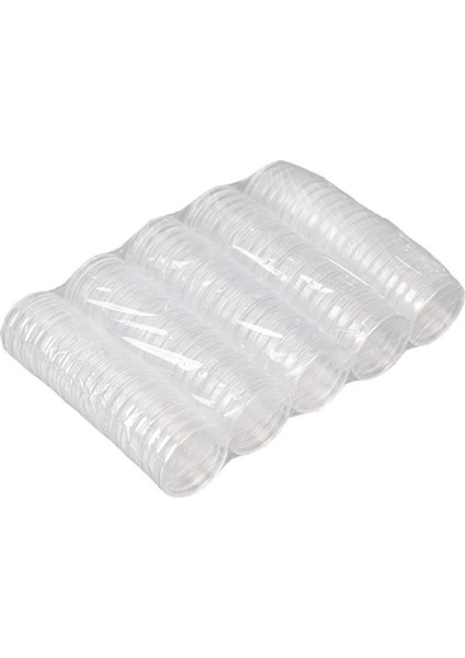 Şeffaf Para Kutuları 100 Adet 1 Oz 40MM Kapsül Kutuları Hatıra Paraları (Yurt Dışından)