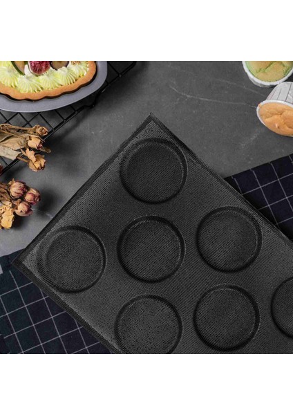 Silikon Hamburger Ekmeği Formları Delikli Fırın Yapışmaz Fırın Levhaları Yarım Tava Boyutuna Uygun (Yurt Dışından)