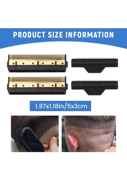 Takım Kesme Bıçağı Kemei KM-1102 Clipper Elektrikli Tıraş Makinesi Parçaları Net Altın (Yurt Dışından)