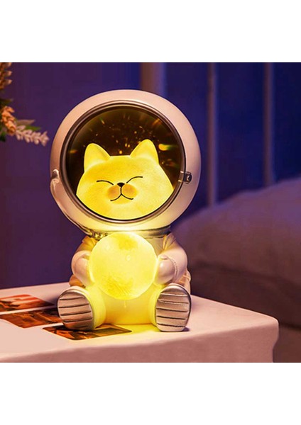 USB Şarj Pet Gece Lambası Çocuk Hediyeler, Sevimli Hayvan Spaceman Gece Lambası Ev Dekorasyon Köpek (Yurt Dışından) fiyatları