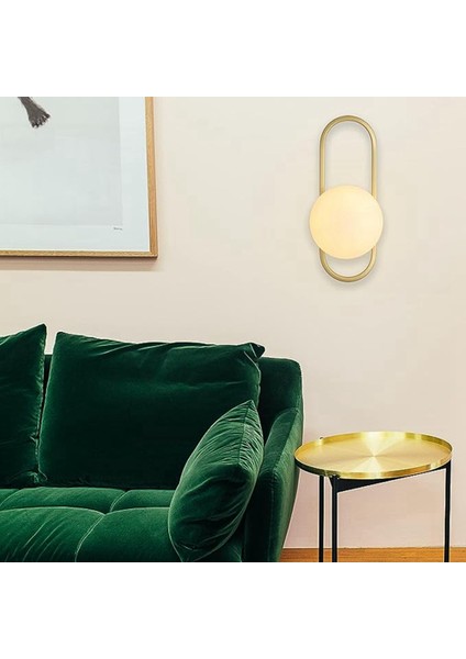 Duvar Lambası Başucu Lambası Modern Arka Plan Duvar Lambası Ortaçağ Küre Duvar Lambası Altın (Işıksız) (Yurt Dışından) fiyatları