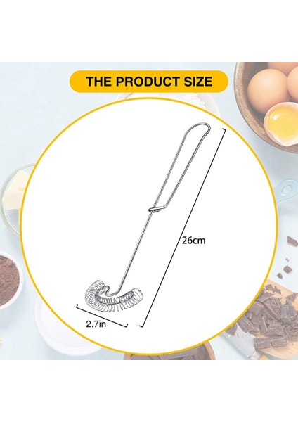 4 Parça Çırpma Yumurta Küçük Çırpma Kırbaç Paslanmaz Çelik Yumurta Çırpma Düz Bahar Bobin Çırpma Yumurta Köpürtücü, Süt ve Yumurta Çırpıcı (Yurt Dışından)