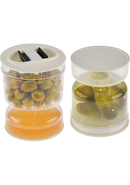 Kavanoz Kuru ve Islak Dispenser ve Zeytin Kum Saati Kavanoz Kabı Ev Mutfak Ayırıcı Organizatör Için (Yurt Dışından) fırsatları