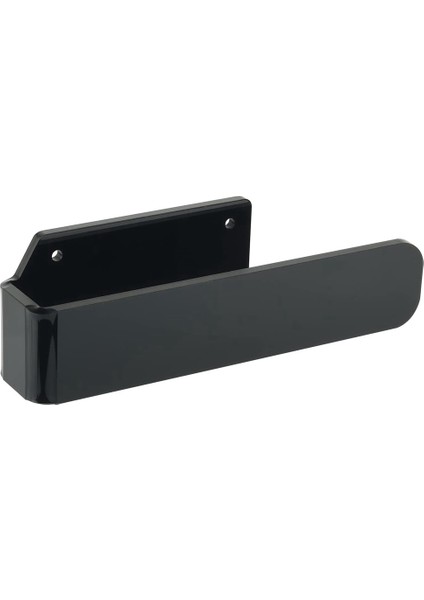 Akrilik El Havlusu Tutucu El Havlusu Halkası Kendinden Yapışkanlı ve Duvara Monte Modern El Havlusu Bar Havlu Askısı, Siyah (Yurt Dışından)