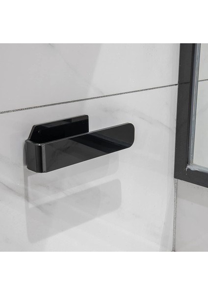 Akrilik El Havlusu Tutucu El Havlusu Halkası Kendinden Yapışkanlı ve Duvara Monte Modern El Havlusu Bar Havlu Askısı, Siyah (Yurt Dışından) fiyatları