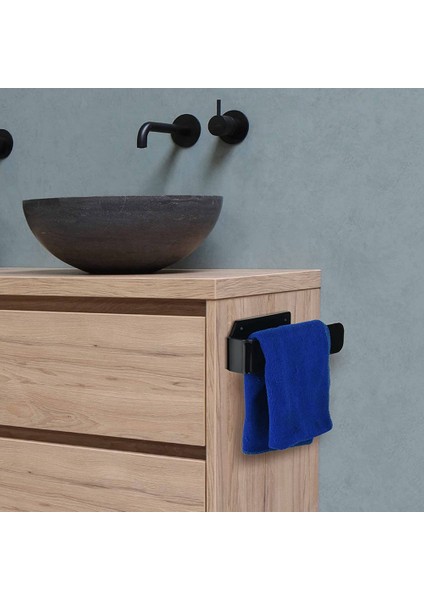 Akrilik El Havlusu Tutucu El Havlusu Halkası Kendinden Yapışkanlı ve Duvara Monte Modern El Havlusu Bar Havlu Askısı, Siyah (Yurt Dışından) modelleri