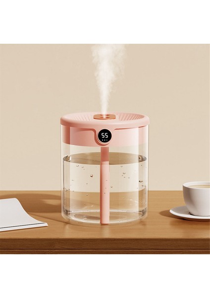 H2O Hava Nemlendirici 2l Kapasiteli Çift Nozul, LCD Nem Göstergeli Uçucu Yağ Difüzörü Taşınabilir Usb, Beyaz (Yurt Dışından) fiyatları