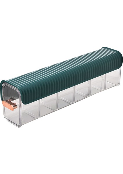Duvara Monte Saklama Kutusu Iç Külot Çorap Veri Kablosu Dolap Organizatör Çok Fonksiyonlu 6 Izgaralar Şeffaf Yeşil (Yurt Dışından)