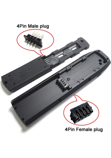 Çift Ebike Güç Deşarj Konektörü 4pin Erkek ve Dişi Konnektör Tabanı/plaka Değiştirme Hailong Için (Yurt Dışından)