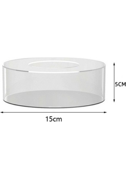 Akrilik Kek Teşhir Panosu Yuvarlak Kek Teşhir Tepsisi Dıy Kek Doldurulabilir Kurulu Tabanı Temizle Kek Standı Araçları, Yuvarlak 15X15X5CM (Yurt Dışından) indirimleri