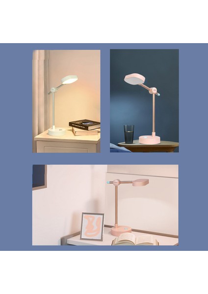 Şarj Edilebilir LED Yurt Çalışma Okuma Lambası Basın Katlanır Kitap Lambası Öğrenci Göz Koruması Masa Lambası, Pembe (Yurt Dışından) fiyatları