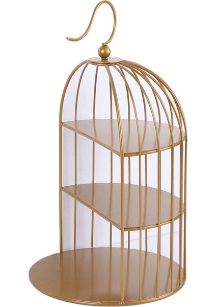 Kafes Gıda Standı Vitrin Üç Katlı Tatlı Masa Tepsisi Kek Rafı Ikindi Çayı Merkezi Raf C (Yurt Dışından)