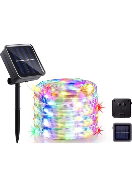 200LED Güneş Peri Dize Işıklar Açık, 20M Ekstra Uzun IP65 Su Geçirmez 8 Modu LED Güneş Noel Peri Işık Çok Renkli (Yurt Dışından)
