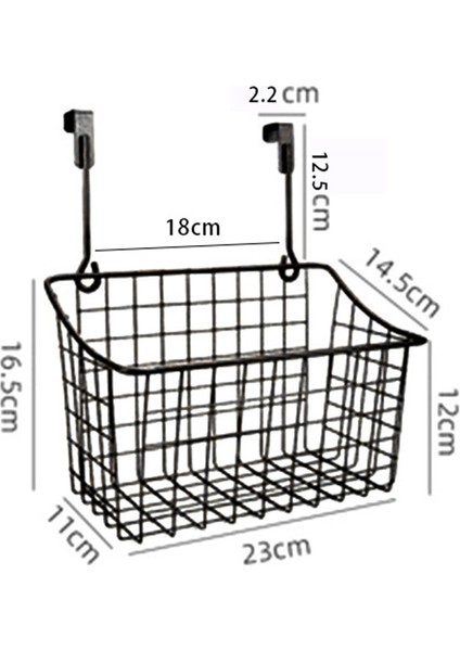2 Adet Kancalı Izgara Saklama Sepetleri, Dolap Kapılarında Depolama Rafları, Asılı Depolama, Mutfak ve Banyo Için Uygun (Yurt Dışından) fırsatları