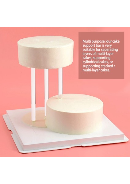 Katmanlı Kek Yapımı ve Istifleme Için 50 Parça Plastik Beyaz Kek Dübel Çubukları (0,4 Inç Çap 9,5 Inç Uzunluk) (Yurt Dışından) fiyatları