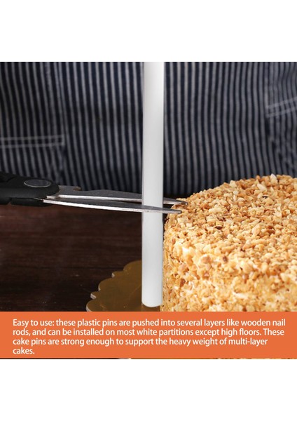 Katmanlı Kek Yapımı ve Istifleme Için 50 Parça Plastik Beyaz Kek Dübel Çubukları (0,4 Inç Çap 9,5 Inç Uzunluk) (Yurt Dışından) indirimleri