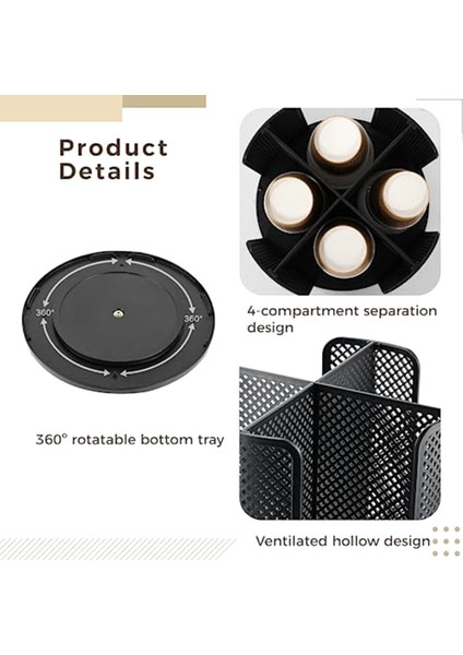 4 Bölmeli Dönebilen Bardak ve Kapak Düzenleyici, Kahve Fincanı Dispenseri, Karton Bardak Saklama Tutacağı, Tezgah Üstü Için (Yurt Dışından) indirimleri