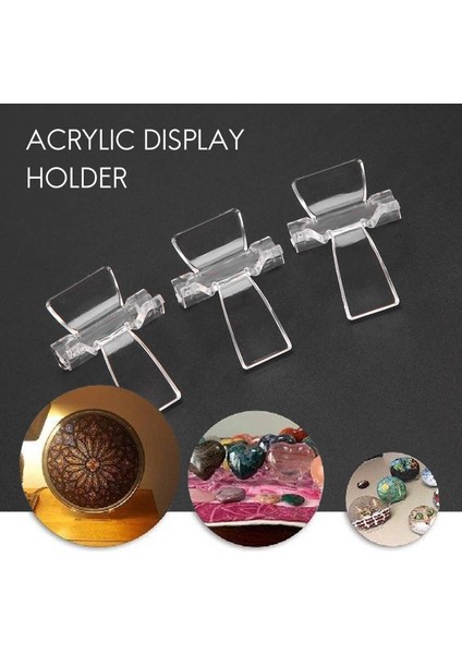 25 Parça Akrilik Ekran Tutucu Şeffaf Plastik Ekran Şövale Standları Kaya Mineral Için Akrilik Ekran Şövale Tutucular (Yurt Dışından) modelleri