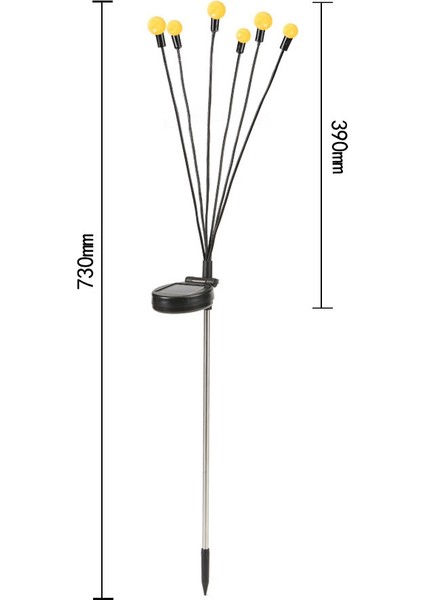 Güneş Enerjili Bahçe Işıkları - 3 Paket 12 LED Ateşböceği Işıkları, Rüzgarla Sallanma, Suya Dayanıklı Güneş Enerjisi (Yurt Dışından) fiyatları