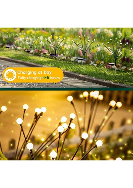 Güneş Enerjili Bahçe Işıkları - 3 Paket 12 LED Ateşböceği Işıkları, Rüzgarla Sallanma, Suya Dayanıklı Güneş Enerjisi (Yurt Dışından) modelleri