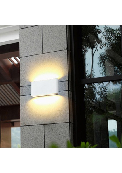 Duvar Lambası LED Su Geçirmez Dış Duvar Lambası IP65 Alüminyum 12W LED Duvar Lambası Iç Dekorasyon Duvar Lambası Duvar Lambası Beyaz Kabuk Sıcak Işık (Yurt Dışından) modelleri