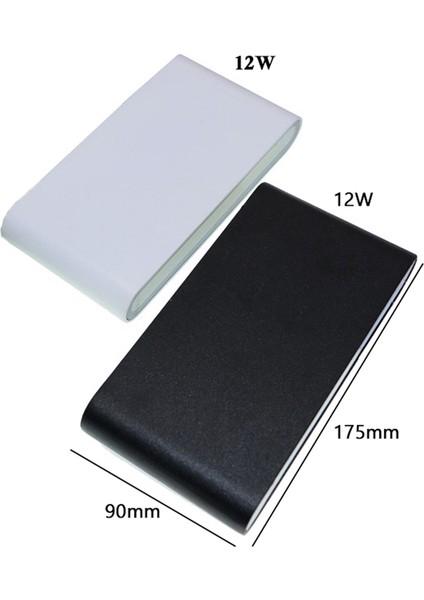 Duvar Lambası LED Su Geçirmez Dış Duvar Lambası IP65 Alüminyum 12W LED Duvar Lambası Iç Dekorasyon Duvar Lambası Duvar Lambası Beyaz Kabuk Sıcak Işık (Yurt Dışından) fırsatları