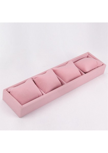 4 Izgaralar Izle Takı Ekran Kutusu Yastık Tepsisi ile Buz Kadife Bilezik Zincir Depolama Tutucu Takı Organizatör Vitrin (Yurt Dışından) modelleri