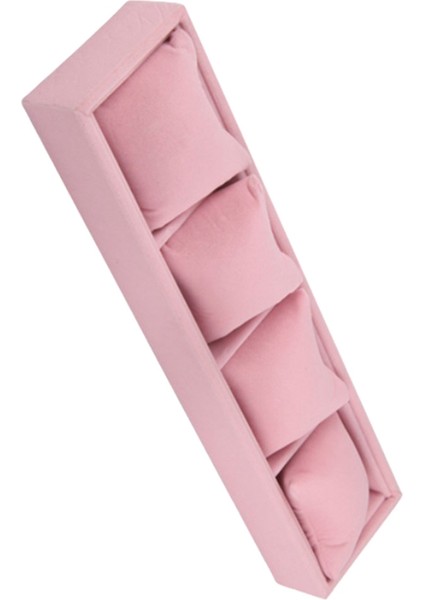 4 Izgaralar Izle Takı Ekran Kutusu Yastık Tepsisi ile Buz Kadife Bilezik Zincir Depolama Tutucu Takı Organizatör Vitrin (Yurt Dışından) fırsatları