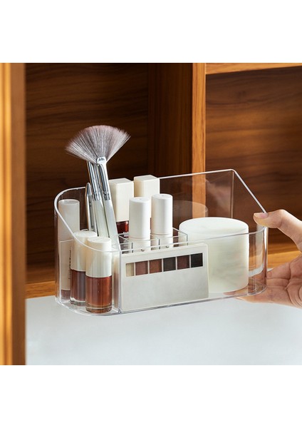 Makyaj Fırçaları Tutucu, Makyaj Organizatör Küçük Vanity Tepsi Saklama Kutusu, Ruj, Kalem, Losyon Için Kozmetik Vitrin (Yurt Dışından) modelleri