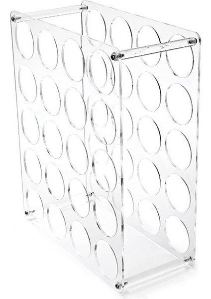 Vinil Rulo Tutucu, 20 Delikli Depolama Organizatör, Sanat Craft Kağıt Odası Dekorları Için Hafif Sağlam Rulo Kaleci Tutucular (Yurt Dışından)