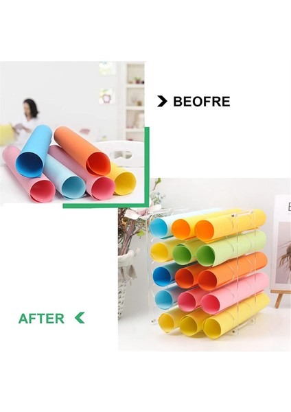 Vinil Rulo Tutucu, 20 Delikli Depolama Organizatör, Sanat Craft Kağıt Odası Dekorları Için Hafif Sağlam Rulo Kaleci Tutucular (Yurt Dışından) fiyatları