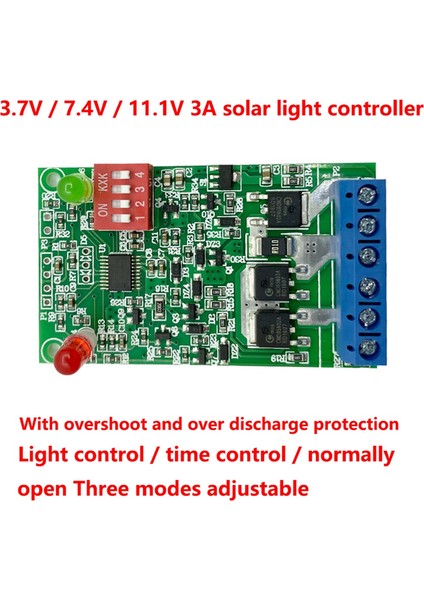 3A 3.7V 7.4V 11.1V Solar Lamba Kontrol Modülü Lityum Güneş Kontrol Cihazı Işık Devre Kartı Kontrol Modülü (Yurt Dışından) fırsatları