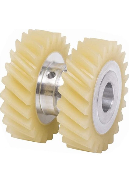 4x W10112253 9706416 Motor Fırça W10380496 4162897 Kitchenaid Standı ve 4 Çift Motor Fırçası Için Mikser Sonsuz Tahrik Dişlisi (Yurt Dışından)