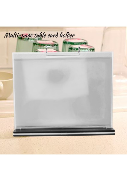 A4 Döner Masa Menü Standı Çok Sayfalı Masa Kart Rafı Menü Ekran Standı Menü Tutucu Masa Menüsü Fotoğraf Albümü Resim Çerçevesi (Yurt Dışından) fırsatları