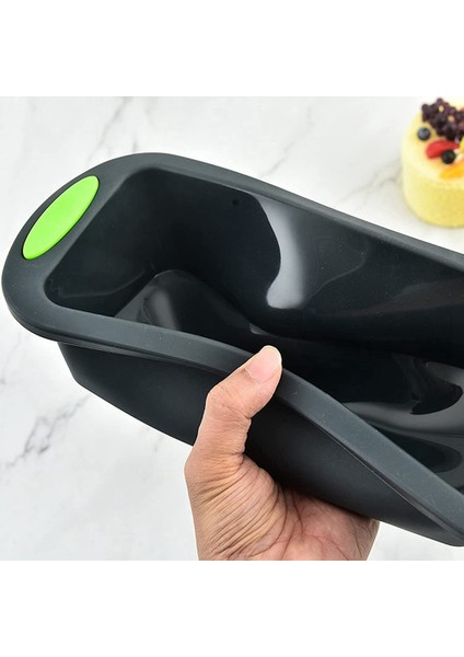 Ekmek, Köfte, Kek Pişirmek Için Silikon Somun Tavası, Kolay Tutma Kolları ile Yapışmaz Yeniden Kullanılabilir (Yurt Dışından) indirimleri