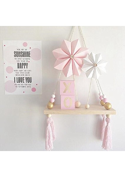 Ahşap Duvar Rafı Asılı Çocuk Iskandinav Tarzı Duvar Çerçevesi - # 3 (Yurt Dışından) fırsatları