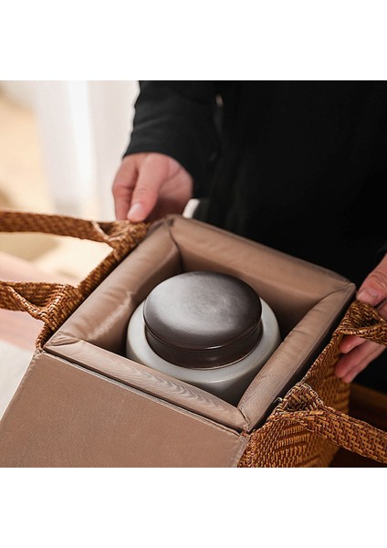 Rattan Kumaş Çaydanlık Saklama Çantası Seramik Çaydanlık Çay Cozies Bez Hediye Kutusu Püsküller ile Boş Çanta Çin Tarzı Storagea (Yurt Dışından) modelleri